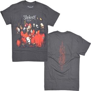 Slipknot Men's Official Merchandise Group Photo Black Vintage Wash Tee T-Shirt